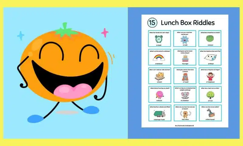 Free Printable Lunch Box Riddles