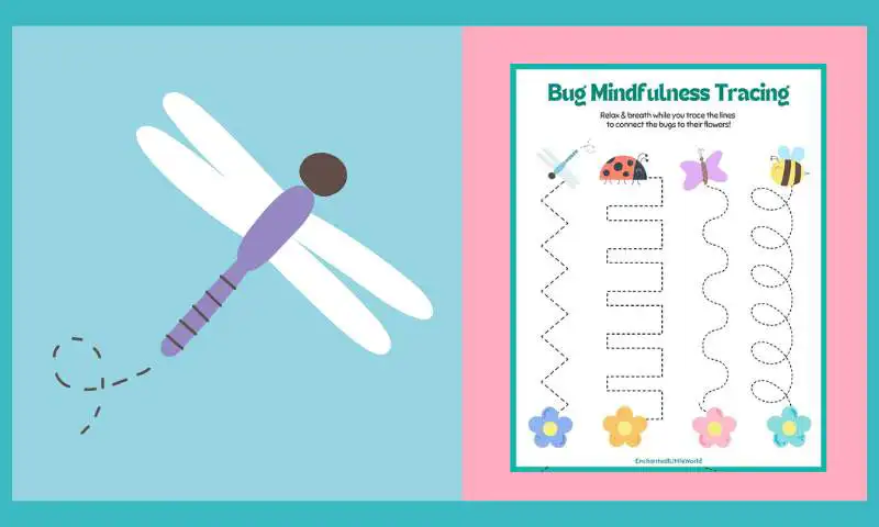 Free Printable Bug Finger Tracing