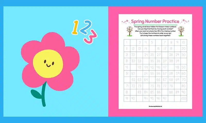 Free Printable Spring Numbers