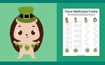 Free Printable Clover Mindfulness Tracing