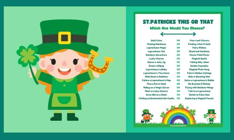 Free Printable St. Paddy’s This Or That