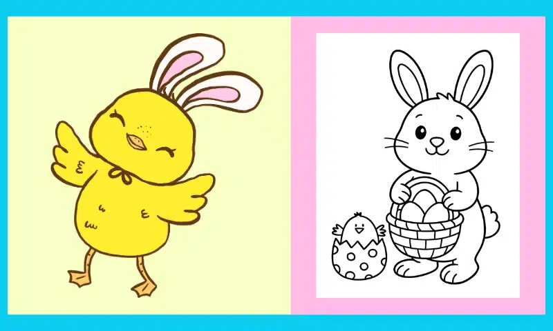 Free Printable Easter Coloring Page #7