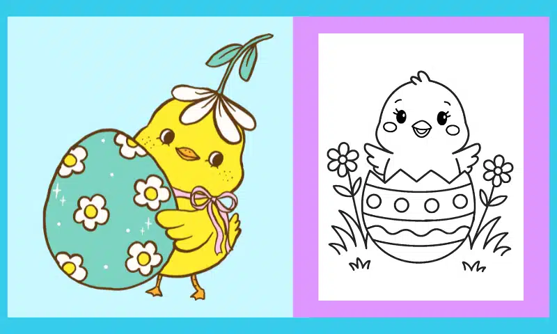 Free Printable Easter Coloring Page #6