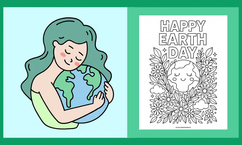 Free Printable Earth Day Coloring Page 6