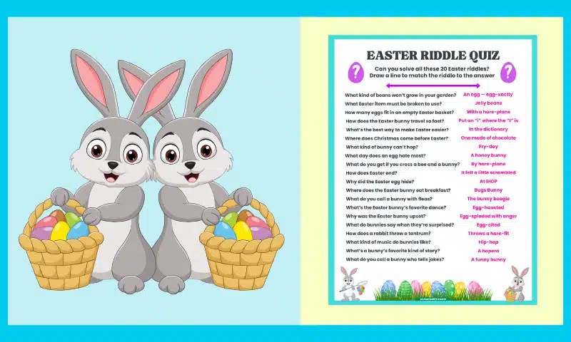 Free Printable Easter Riddles Game