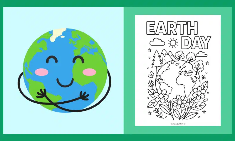 Free Printable Earth Day Coloring Page 2