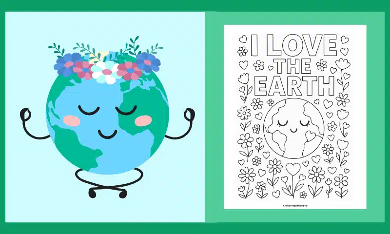Free Printable Earth Day Coloring Page 3