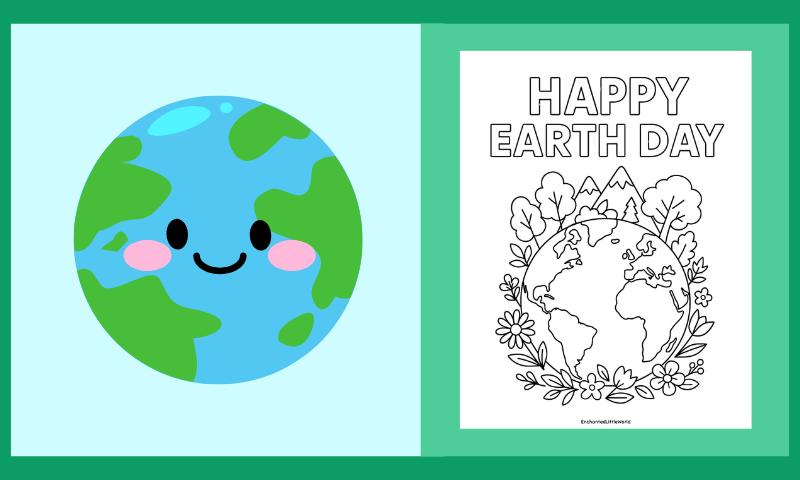 Free Printable Earth Day Coloring Page 4
