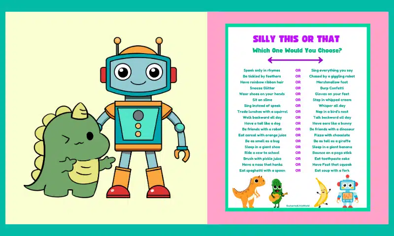 Free Printable Silly This Or That