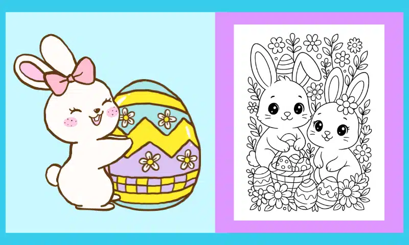 Free Printable Easter Coloring Page #12