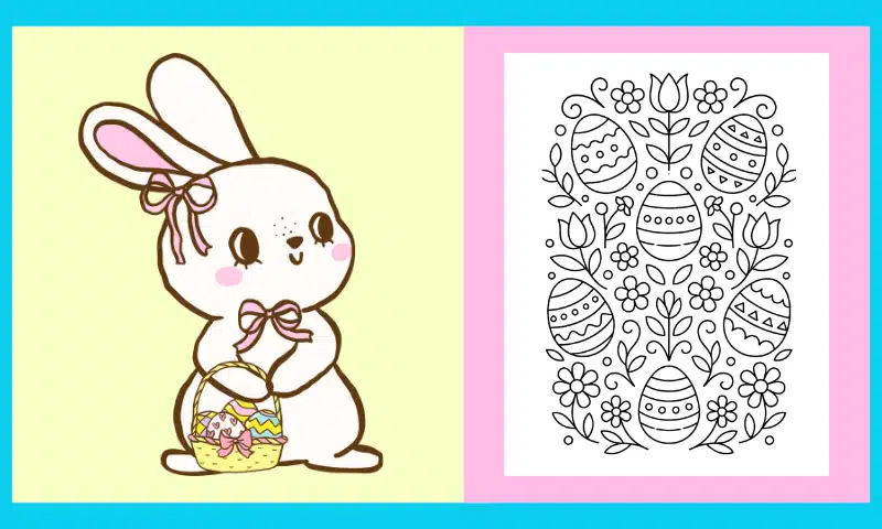 Free Printable Easter Coloring Page #11