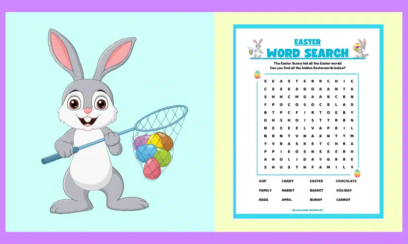 Free Printable Easter Wordsearch