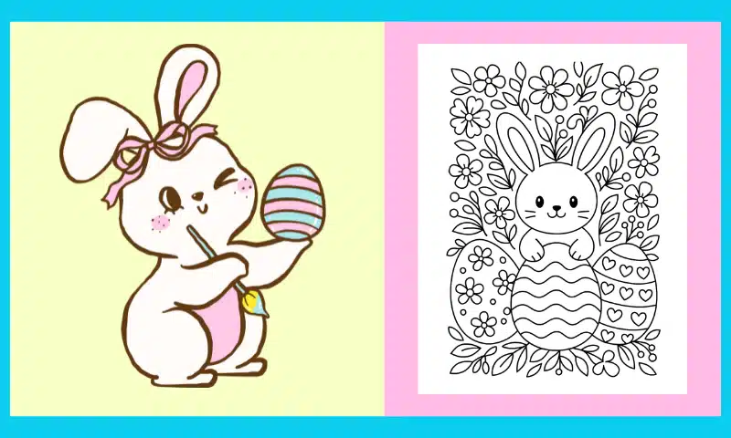 Free Printable Easter Coloring Page #9