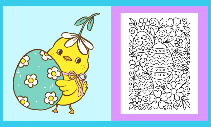 Free Printable Easter Coloring Page #14