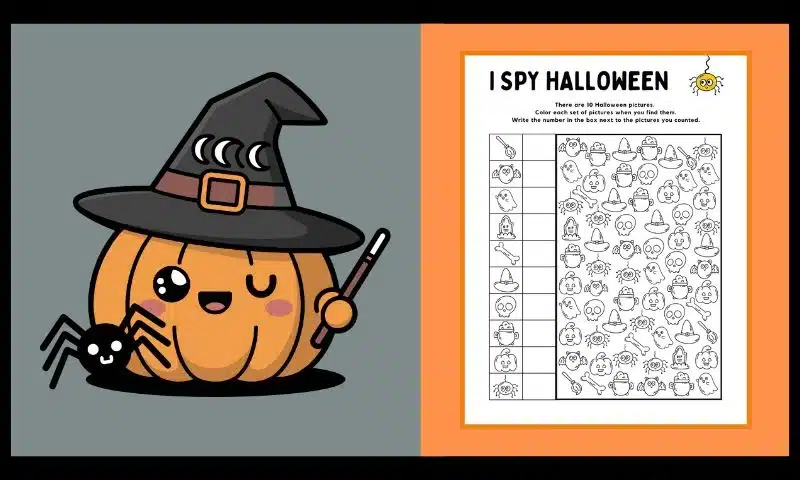Free Printable Halloween I Spy Activity 🎃