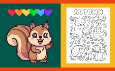 Free Printable Autumn Coloring Page 4