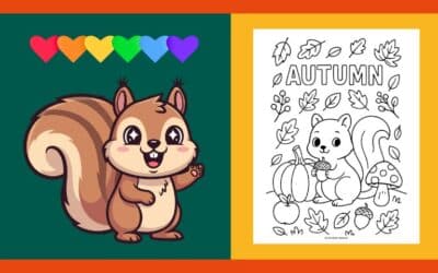 Free Printable Autumn Coloring Page 5