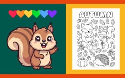 Free Printable Autumn Coloring Page 8