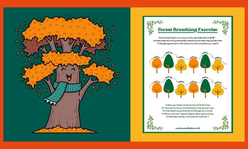 Free Printable Forest Breathing Exercise