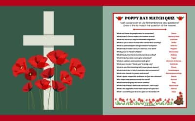 Free Printable Poppy Day Quiz