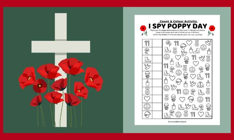 Free Printable Poppy Day Activity