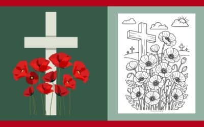 Free Printable Poppy Day Colouring #7