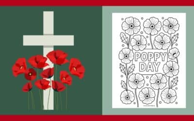 Free Printable Poppy Day Colouring #8