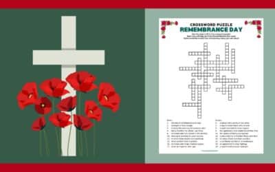 Free Printable Poppy Day Crossword