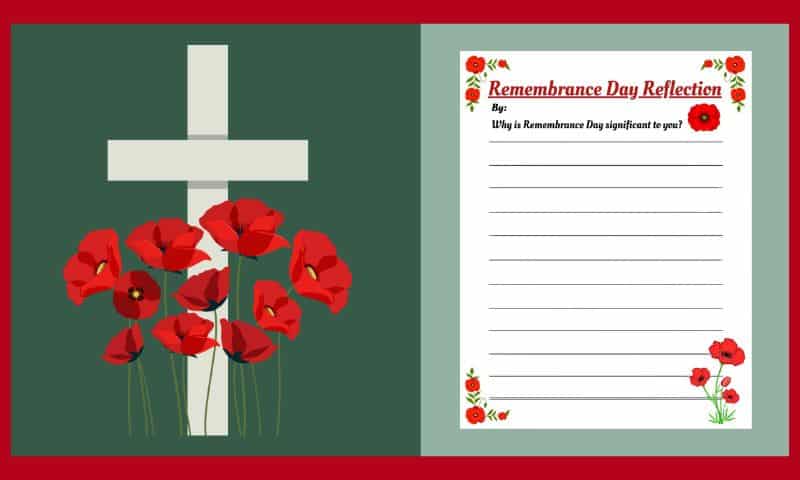 Free Printable Poppy Day Reflection Worksheet
