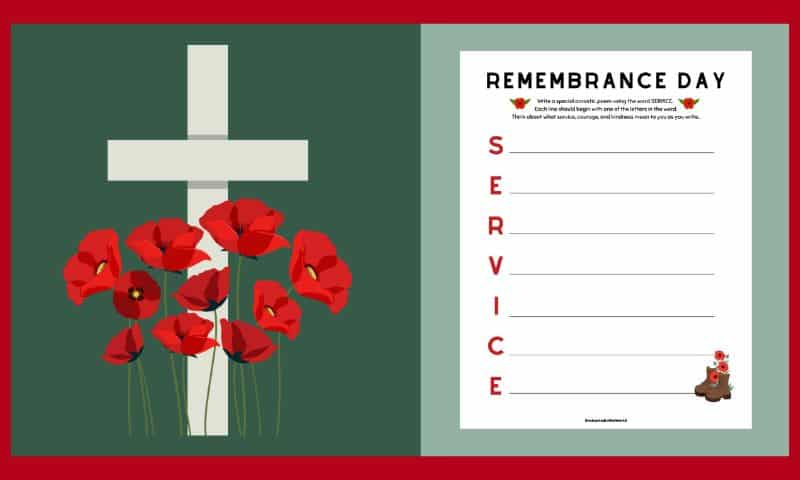 Free Printable Remembrance Day Worksheet