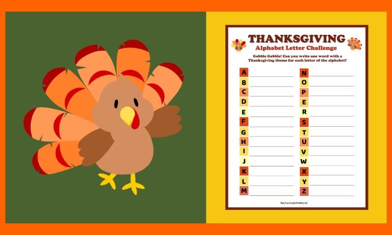 Free Thanksgiving Word Game