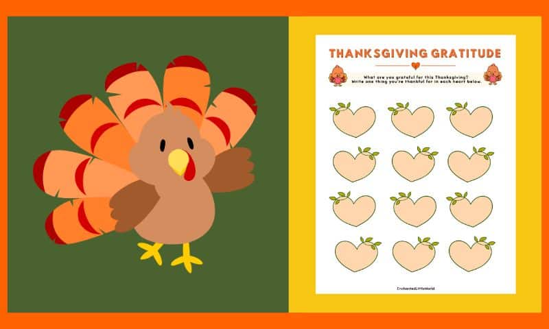 Free Thanksgiving “I Am Thankful For” Worksheet