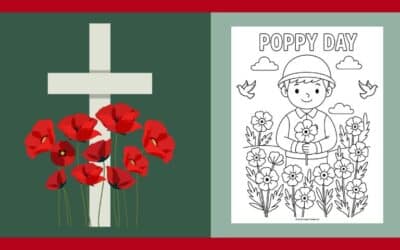 Free Printable Poppy Day Colouring #4