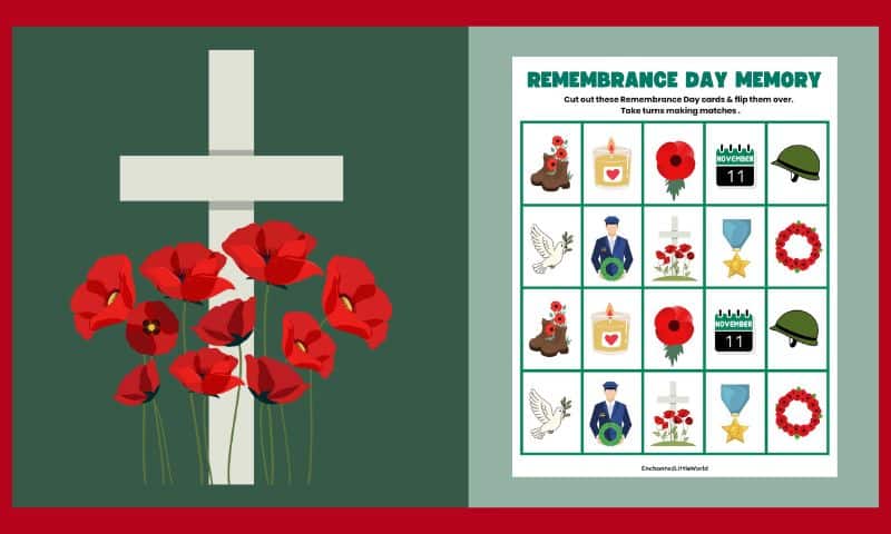 Free Printable Remembrance Day Memory