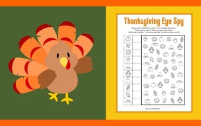 Free Thanksgiving I Spy Activity