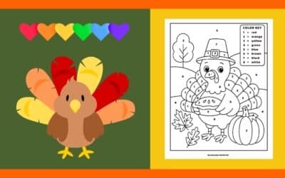 Free Thanksgiving Color By Number 1