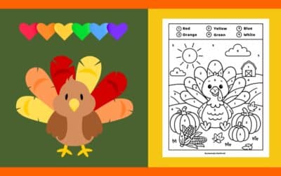 Free Thanksgiving Color By Number 4