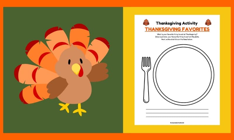 Free Thanksgiving Coloring Activity