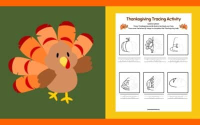 Free Thanksgiving Tracing Activity