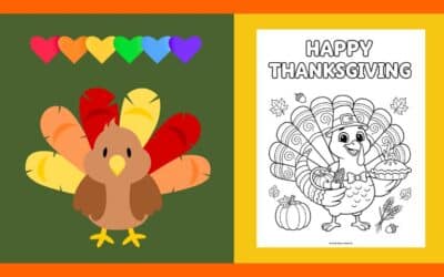 Free Thanksgiving Coloring Page 1