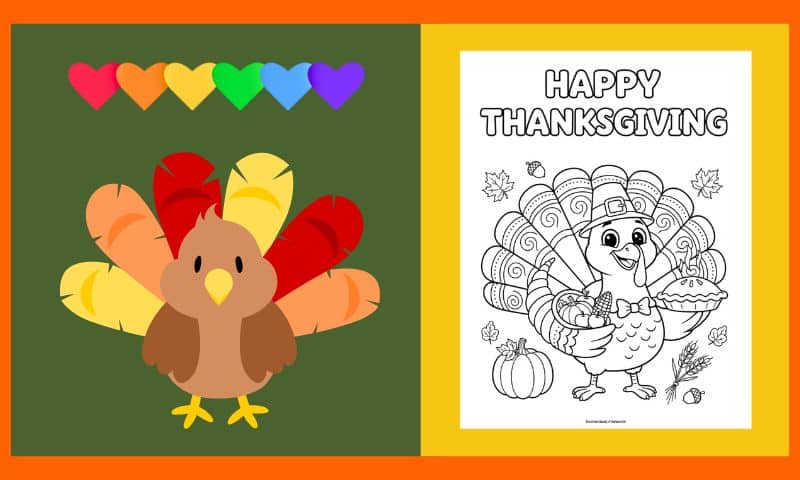 Free Thanksgiving Coloring Page 1