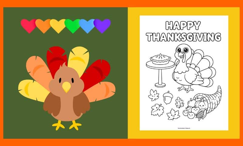 Free Thanksgiving Coloring Page 2