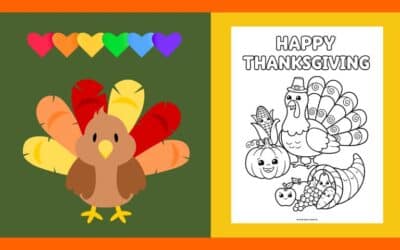 Free Thanksgiving Coloring Page 4