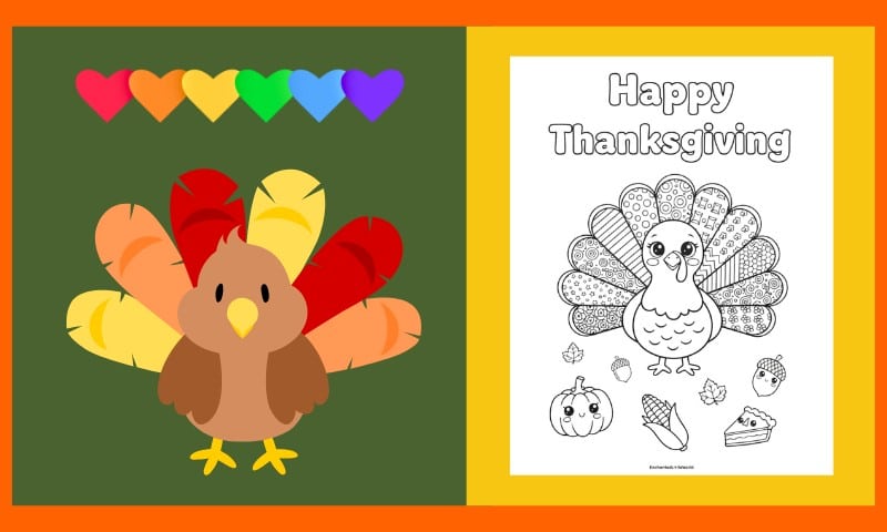 Free Thanksgiving Coloring Page 5