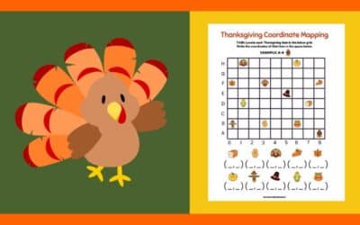 Free Thanksgiving STEM Mapping Worksheet