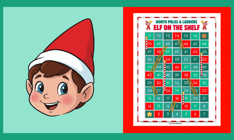 Free Elf On The Shelf Printable Board Game
