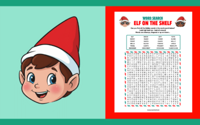 Free Printable Elf on the Shelf Word Search – Hard Level