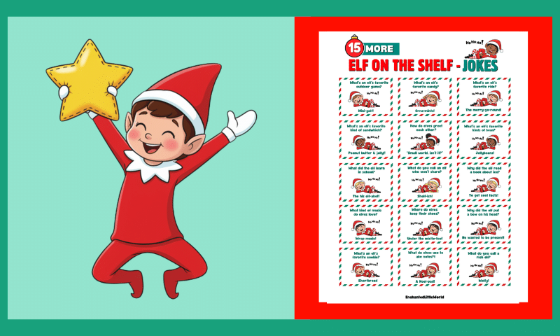 15 More Free Printable Elf On The Shelf Jokes For Kids