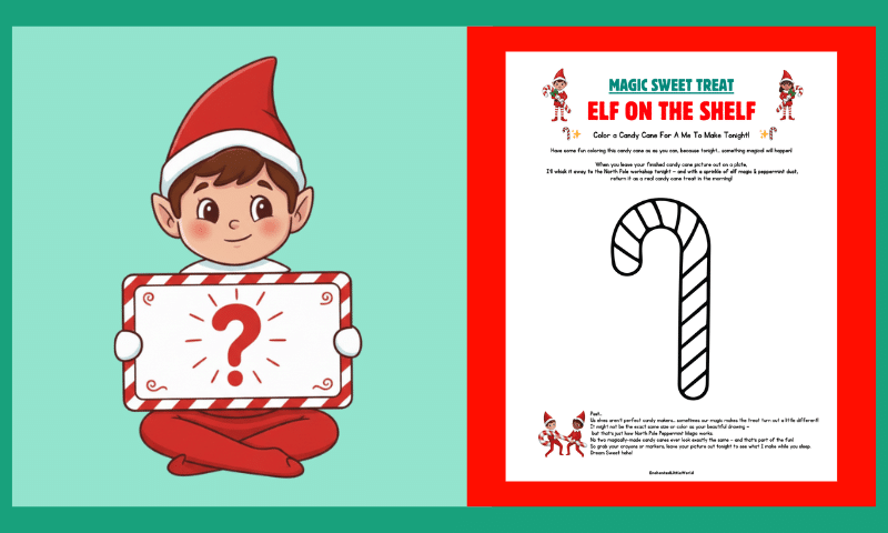 Free Elf On The Shelf Magic Candy Cane Printable