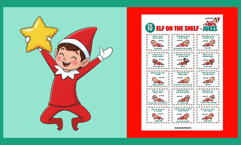 15 Free Elf On The Shelf Printable Jokes For Kids